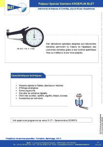 Palpeurs spcial dentaire