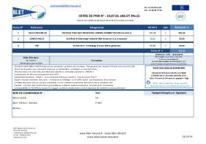 PAL15-DT003N - Devis et Plan