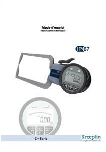 Utilisation des palpeurs �lectroniques ext�rieure Kroeplin