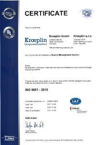 DQS - Certificat ISO 9001:2015