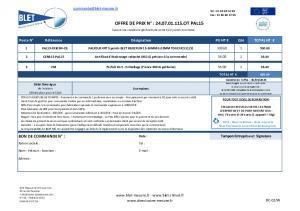 Plan et devis - PAL15-DI303N-CR