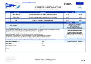 Plan et devis - PAL15-AE036-CR