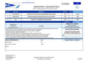 Plan et devis - PAL15-AE037-CR