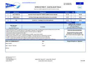 DEVIS PAL15-AE035 ET PLAN