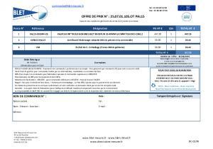 DEVIS PAL15-DI024N ET PLAN