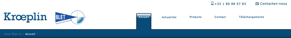Palpeurs KROEPLIN France - BLET Measurement Group